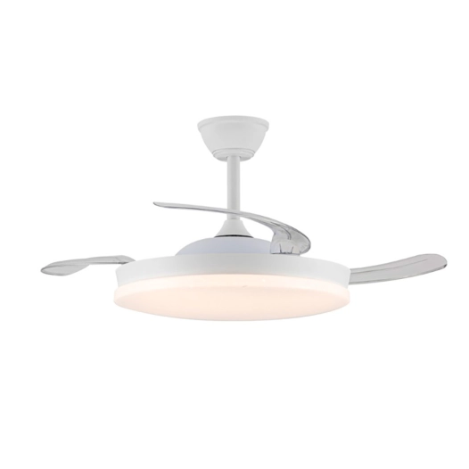 ventilateur de plafond led 3cct palettes rétractables stars evo smart 72w 7920 lm blanc