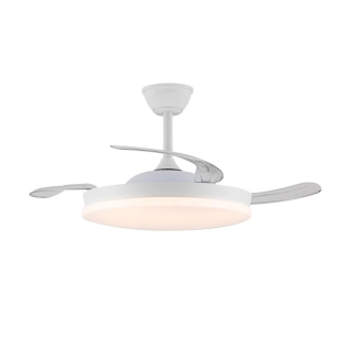 ventilateur de plafond led 3cct palettes rétractables stars evo smart 72w 7920 lm blanc