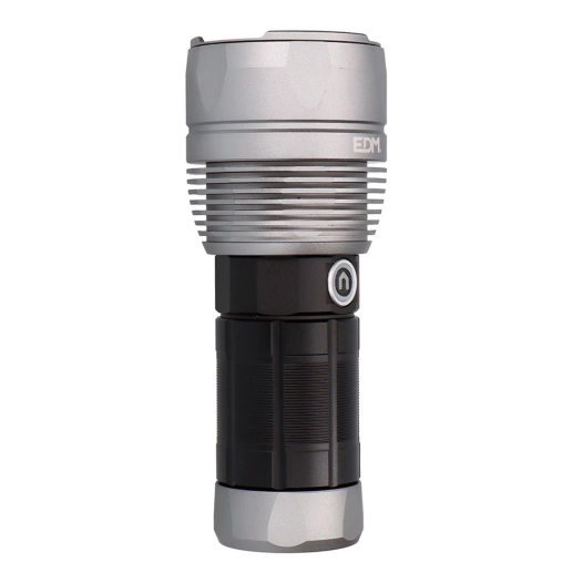 lampe de poche tactique led rechargeable titanforce 14000 lm 6500 k 150 w ip44 + lanière