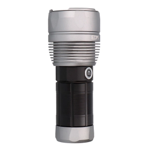 lampe de poche tactique led rechargeable titanforce 14000 lm 6500 k 150 w ip44 + lanière