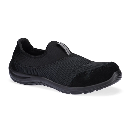 steel textile slip on shoe s1p sr fo esd - taille 43 - noir - portwest