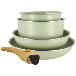 set de 5 piãˆces cuisson celadon en aluminium recycl㉠- selef menastyl