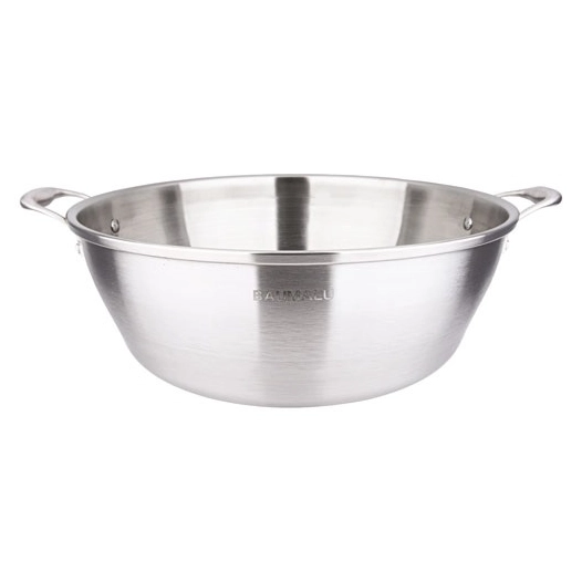 bassine a confiture inox triply 38cm - baumalu