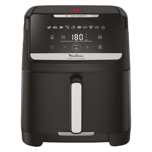air fryer easy fry mega 7l silencieux 10 prog noir - gpe seb france - moulinex