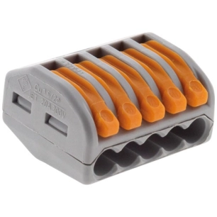 bornes wago 5 entrã©es serie 222 sachet de 5 - hbf