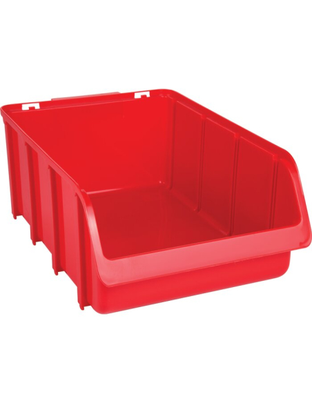 Bac de Rangement Rouge 18.2L Rangement robuste et visible - Tood