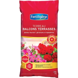terreau balcons & terrasses 6l