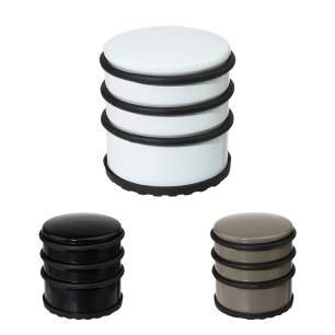 butée de porte en métal, ø 7 x 8 cm, coloris variés