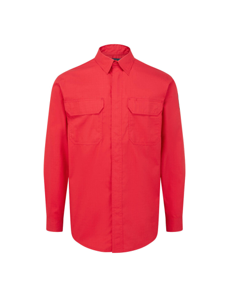 chemise bizflame plus - taille m - rouge - portwest
