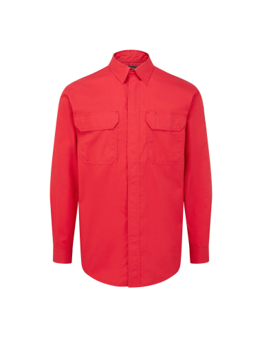 chemise bizflame plus - taille xl - rouge - portwest