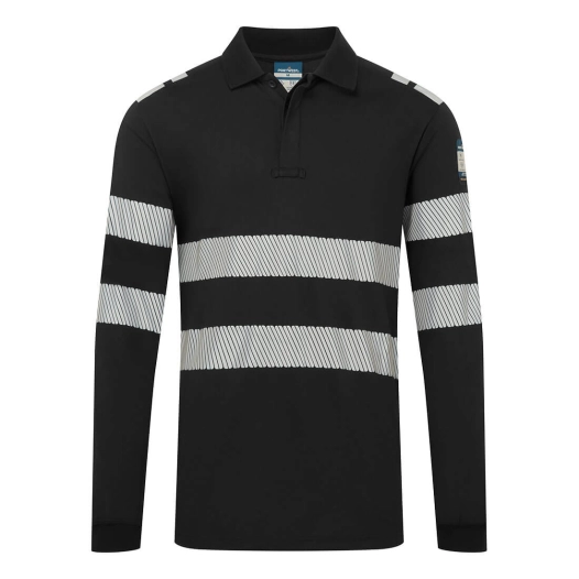 polo ml pw3 modaflame fr - taille xl - noir - portwest