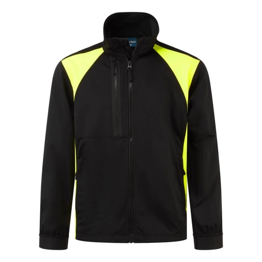 veste de travail wx2 stretch - taille xxxl - noir/jaune - portwest