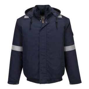 bizflame work+ fr blouson bombers - taille l - marine - portwest