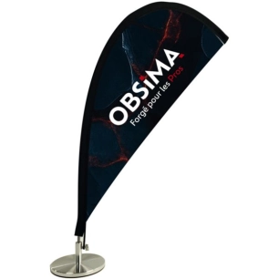 flamme comptoir (structure + voile imprimee)