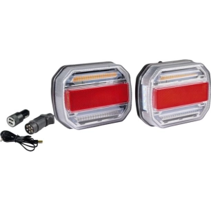 feu arriere led droit magnetique sans fils