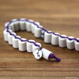 20 perles de cã©ramique aux emâ® conservation des aliments violet indigo - la voie de la terre