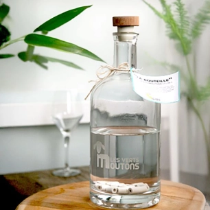 bouteille 1 l avec ses 15 perles de cã©ramique aux emâ® - la voie de la terre