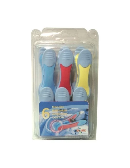 Pinces à linge maxi clips bi-matière 90