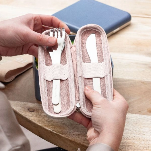 mb slim nest - trio couteau - rose / trio knife pink - monbento ld