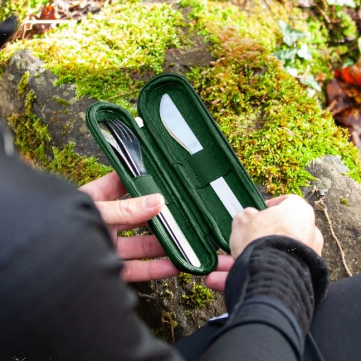 mb slim nest - trio couteau - vert / trio knife - green natural - monbento ld