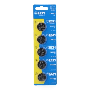 micro pile bouton au lithium max-pro cr2032 3 v ø20 x 3,2 mm, blister 5 unités