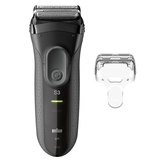 3 lames flexibles - microcomb - tãªte fine - lavable - 45 min autonomie - charge rapide 5 min - noir - procter et gamble - braun