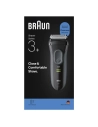 3 lames flexibles - microcomb - tãªte fine - lavable - 45 min autonomie - charge rapide 5 min - noir - procter et gamble - braun