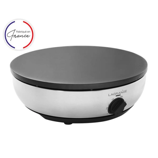 crãªpiã¨re fonte ã©maillã©e ã˜40 cm - 3000 w - rã©gl. temp. 100-300 â°c - inox - lagrange