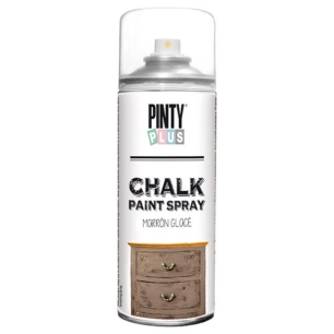 pinty plus bombe ã la craie 400ml marron glacã© ultra mat - euracier