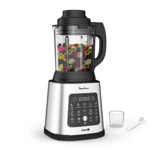 blender chauff. 2 l - 1 400 w - 10 prog. - verre - lames powelix - auto-nettoyage - appli moulinex - mã©tal - gpe seb france - m