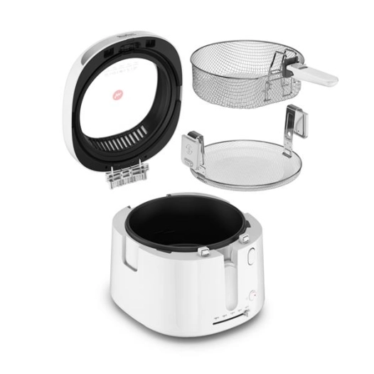 friteuse 1,2kg - 2,1l - 1900w - hublot grandview - filtre huile - piã¨ces lv - blanc - gpe seb france - moulinex