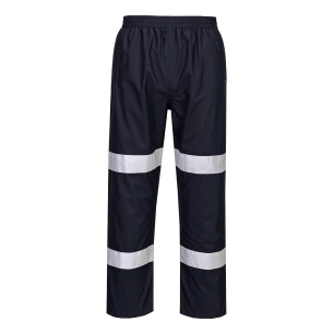 pantalon de pluie légère iona pliable - taille l - marine foncé - portwest