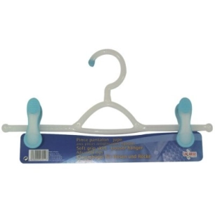 Cintre bi-matière anti-glisse pince porte-jupe/pantalon 34,5 1