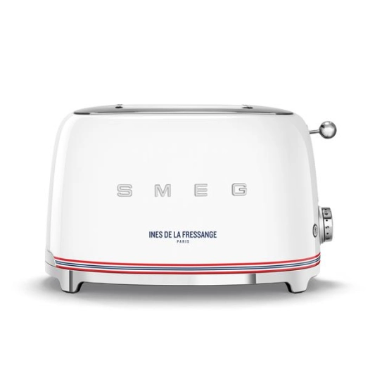 toaster 2 fentes - 6 niv. bruniss. - rã©chauffe - dã©congã©l. - 950w - blanc - smeg pem