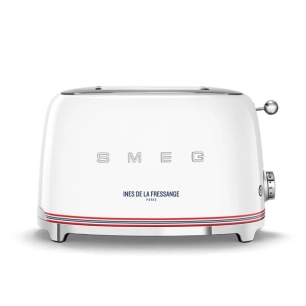toaster 2 fentes - 6 niv. bruniss. - rã©chauffe - dã©congã©l. - 950w - blanc - smeg pem