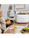 toaster 2 fentes - 6 niv. bruniss. - rã©chauffe - dã©congã©l. - 950w - blanc - smeg pem