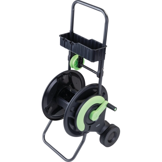 Dévidoir de tuyau d'arrosage avec guide et clayette Cap vert - Vendu sans tuyau - CAPVERT