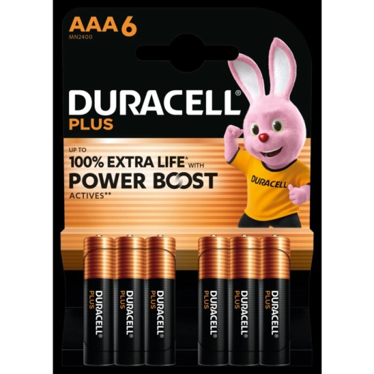 duracell plus aaa x6