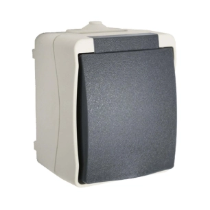 prise avec terre et sécurité enfant semi-étanche grise ip54 prise avec terre et sécurité enfant semi-étanche grise ip54 - prolig