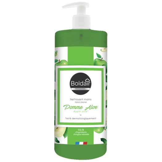 savon nettoyant mains pomme aloé 93% naturel 500 ml savon nettoyant mains pomme aloé 93% naturel 500 ml - boldair