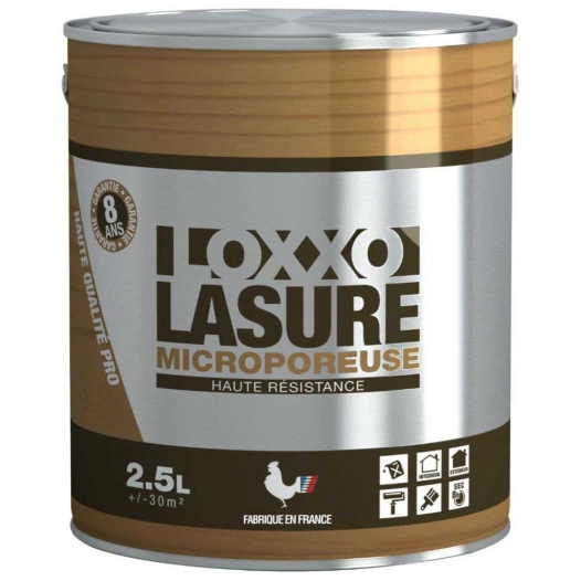 lasure microporeuse haute résistance satin 2.5l lasure microporeuse haute résistance satin 2.5l - loxxo