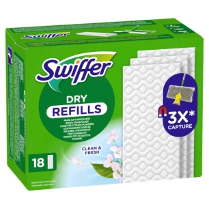 lingettes sèches parfumées recharge x18 lingettes sèches parfumées recharge x18 - swiffer