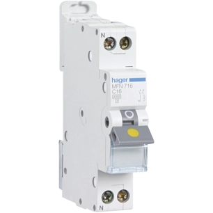 Disjoncteur 1P+N 3kA C 2a MFN702 - HAGER