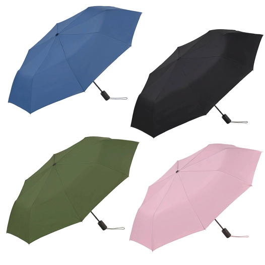 parapluie automatique uni avec protection uvp 50+, couleurs assorties