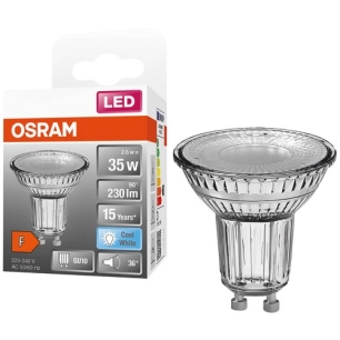 spot par16 led 36 verre 2.6w gu10 230lm 4000k froid - ledvance gp