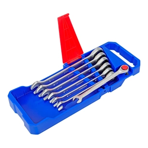 jeu de 7 clés mixtes à cliquet métriques 10-11-12-13-14-15-16 mm