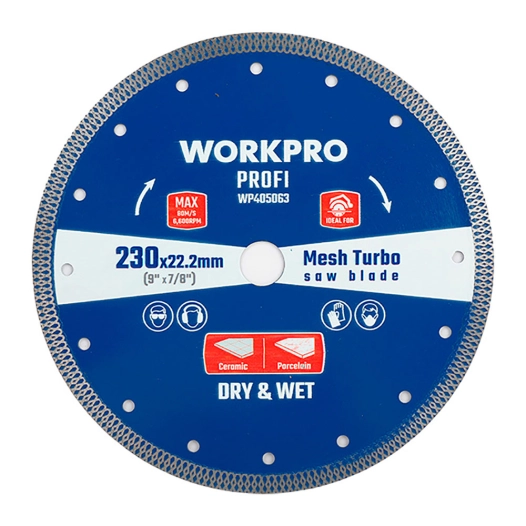 disque à tronçonner diamanté, denture continue, profi, ø 125 x 22,2 x 10 mm