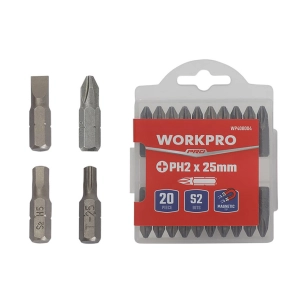 embouts magnétiques h6 x 25 mm, lot de 20 pièces