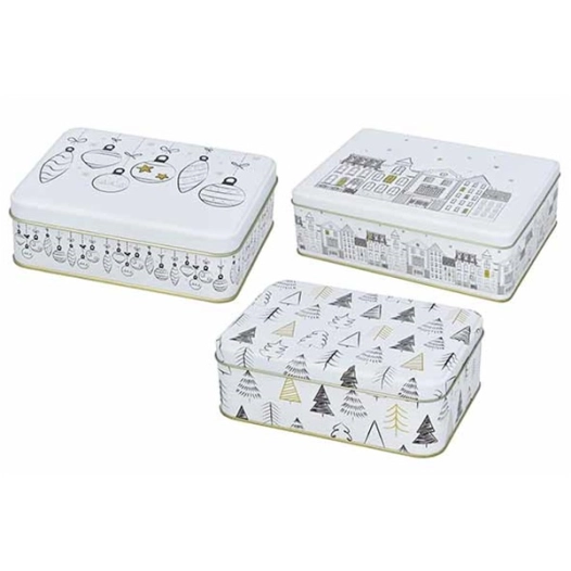 boite biscuits minimalistic decor rectangulaire -3formats - billiet ld