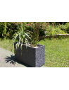 Muret jardinière Graphit 99,5 × 39,5 × 60 cm - 116 L - gris anthracite - EDA
